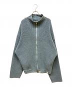 beautiful peopleビューティフルピープル）の古着「fluffed cotton double-end cardigan」｜ブルー