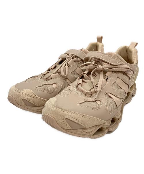 MIZUNO（ミズノ）MIZUNO (ミズノ) beautiful people (ビューティフルピープル) ローカットスニーカー ベージュ サイズ:US10の古着・服飾アイテム