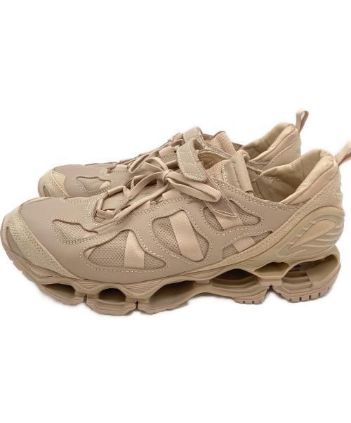 MIZUNO（ミズノ）MIZUNO (ミズノ) beautiful people (ビューティフルピープル) ローカットスニーカー ベージュ サイズ:US10の古着・服飾アイテム