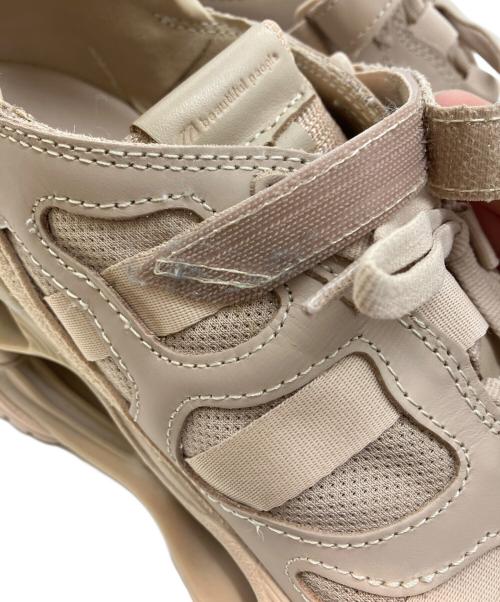 MIZUNO（ミズノ）MIZUNO (ミズノ) beautiful people (ビューティフルピープル) ローカットスニーカー ベージュ サイズ:US10の古着・服飾アイテム