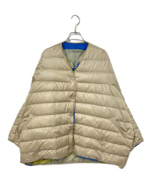 manipuri（マニプリ）manipuri (マニプリ) リバーシブルダウンジャケット ベージュ サイズ:Fの古着・服飾アイテム