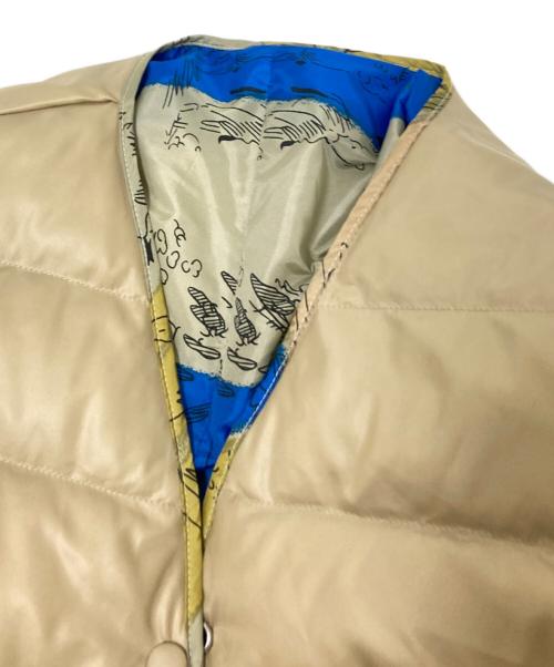 manipuri（マニプリ）manipuri (マニプリ) リバーシブルダウンジャケット ベージュ サイズ:Fの古着・服飾アイテム