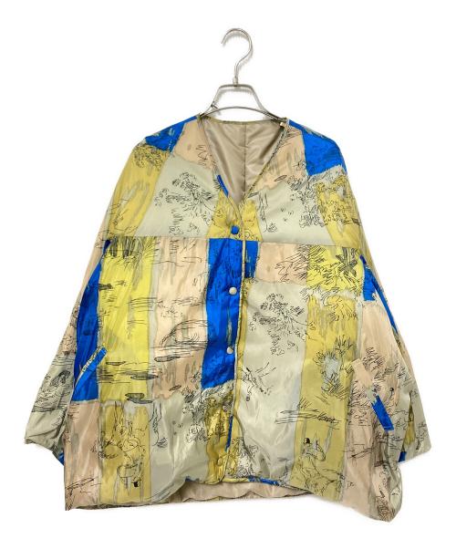 manipuri（マニプリ）manipuri (マニプリ) リバーシブルダウンジャケット ベージュ サイズ:Fの古着・服飾アイテム