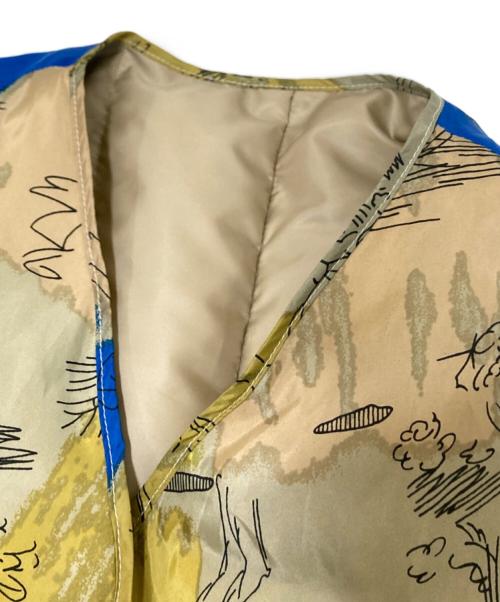 manipuri（マニプリ）manipuri (マニプリ) リバーシブルダウンジャケット ベージュ サイズ:Fの古着・服飾アイテム