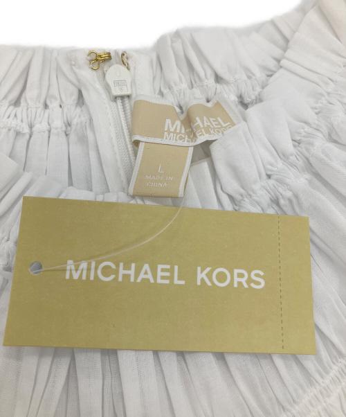 MICHAEL KORS（マイケルコース）MICHAEL KORS (マイケルコース) ワンピース ホワイト サイズ:Lの古着・服飾アイテム