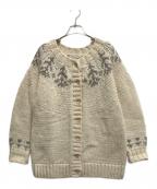 TSUHARU by samansa Mos2ツハル バイ サマンサモスモス）の古着「ジャガードニットカーディガン」｜ホワイト