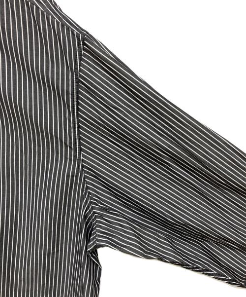 MM6 Maison Margiela（エムエムシックスメゾンマルジェラ）MM6 Maison Margiela (エムエムシックスメゾンマルジェラ) ストライプシャツ ブラック サイズ:38の古着・服飾アイテム