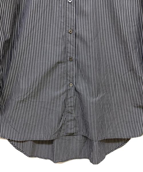 MM6 Maison Margiela（エムエムシックスメゾンマルジェラ）MM6 Maison Margiela (エムエムシックスメゾンマルジェラ) ストライプシャツ ブラック サイズ:38の古着・服飾アイテム