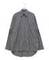 MM6 Maison Margiela（エムエムシックスメゾンマルジェラ）の古着「ストライプシャツ」｜ブラック