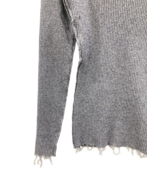 PERVERZE（パーバーズ）PERVERZE (パーバーズ) Vネックリブニット グレー サイズ:FREEの古着・服飾アイテム