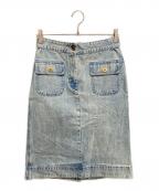 COACHコーチ）の古着「デニム スカート」｜ライトブルー