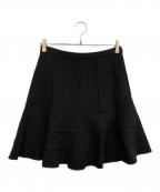 MIU MIUミュウミュウ）の古着「フレア ミニ スカート」｜ブラック