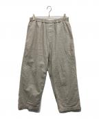 nest Robeネストローブ）の古着「BASIC デニム混キャンバス超撥水ワイドパンツ」｜グレー