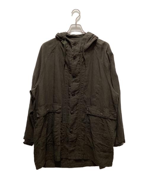 nestrobe confect（ネストローブ コンフェクト）nestrobe confect (ネストローブ コンフェクト) ハイカウントリネン 超撥水パーカー オリーブ サイズ:4の古着・服飾アイテム