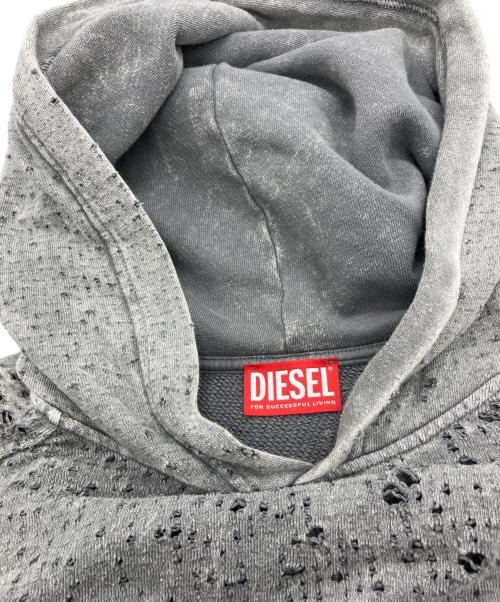 DIESEL（ディーゼル）DIESEL (ディーゼル) プルオーバーパーカー グレー サイズ:Sの古着・服飾アイテム