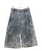 DIESELディーゼル）の古着「P-ECKYO-PEELOVAL ダメージ加工スウェットパンツ」｜ブラック