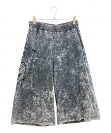 DIESEL（ディーゼル）の古着「P-ECKYO-PEELOVAL ダメージ加工スウェットパンツ」｜ブラック