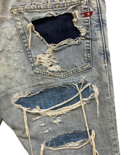 DIESEL（ディーゼル）DIESEL (ディーゼル) D-FINING リペアデニムパンツ インディゴ サイズ:76cm（W30）の古着・服飾アイテム