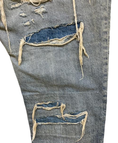 DIESEL（ディーゼル）DIESEL (ディーゼル) D-FINING リペアデニムパンツ インディゴ サイズ:76cm（W30）の古着・服飾アイテム