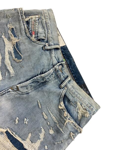 DIESEL（ディーゼル）DIESEL (ディーゼル) D-FINING リペアデニムパンツ インディゴ サイズ:76cm（W30）の古着・服飾アイテム