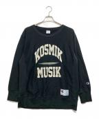 Champion×UNDERCOVERチャンピオン×アンダーカバー）の古着「リバースウィーブ(R) クルーネックスウェットシャツ」｜ブラック