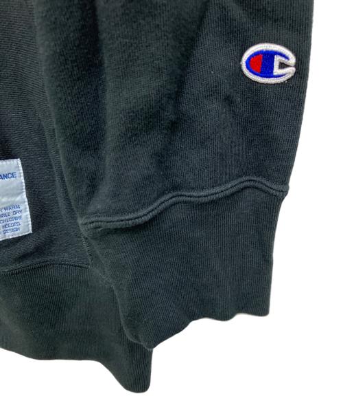Champion（チャンピオン）Champion (チャンピオン) UNDERCOVER (アンダーカバー) リバースウィーブ(R) クルーネックスウェットシャツ ブラック サイズ:Lの古着・服飾アイテム