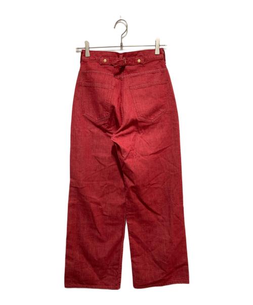 Tu es mon TRESOR（トゥ エ モン トレゾア）Tu es mon TRESOR (トゥ エ モン トレゾア) topaz jean/デニムパンツ レッド サイズ:24の古着・服飾アイテム