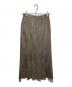 AMERI（アメリ）の古着「HERRINGBONE HEM PLEATS SKIRT」｜ベージュ