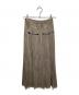 AMERI (アメリ) HERRINGBONE HEM PLEATS SKIRT ベージュ サイズ:S：6000円