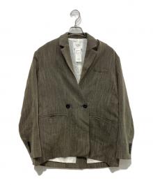Ameri（アメリ）の古着「CONVERTIBLE HERRINGBONE JACKET」｜ベージュ