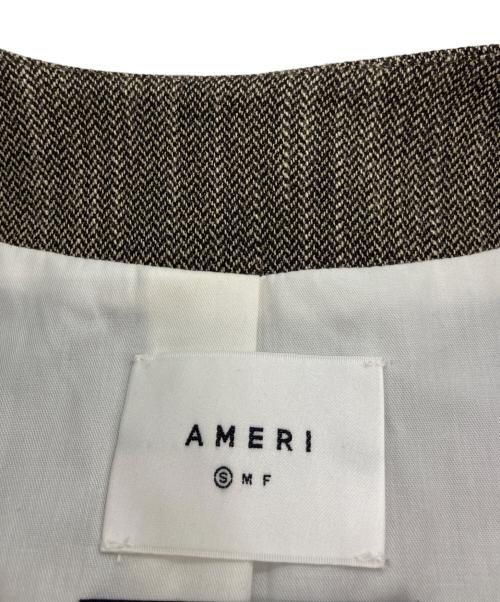 Ameri（アメリ）AMERI (アメリ) CONVERTIBLE HERRINGBONE JACKET ベージュ サイズ:Sの古着・服飾アイテム