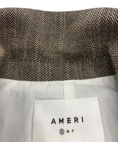 Ameri（アメリ）AMERI (アメリ) CONVERTIBLE HERRINGBONE JACKET ベージュ サイズ:Sの古着・服飾アイテム