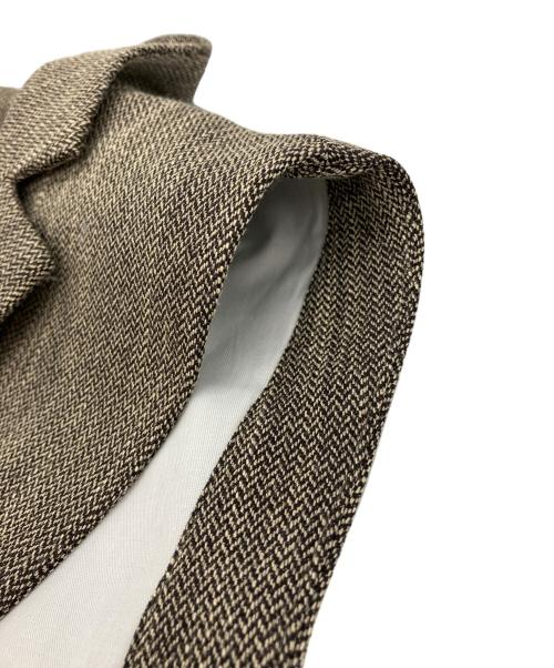 Ameri（アメリ）AMERI (アメリ) CONVERTIBLE HERRINGBONE JACKET ベージュ サイズ:Sの古着・服飾アイテム