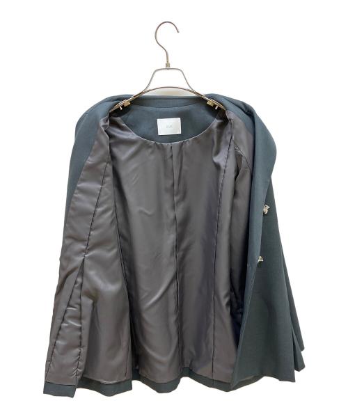 HARE（ハレ）HARE (ハレ) タックプリーツメタルボタンジャケット グレー サイズ:Freeの古着・服飾アイテム