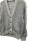 中古・古着 MAISON SPECIAL (メゾンスペシャル) Tulle Layered Low Gauge Reversible Knit Cardigan グレー サイズ:FREE：6000円