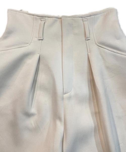 LANVIN en Bleu（ランバンオンブルー）LANVIN en Bleu (ランバンオンブルー) ダンボールニットパンツ ホワイト サイズ:36の古着・服飾アイテム