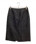 DRIES VAN NOTENドリスヴァンノッテン）の古着「ジャガードタイトスカート」｜ブラック