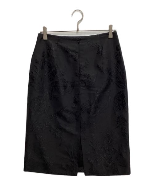 DRIES VAN NOTEN（ドリスヴァンノッテン）DRIES VAN NOTEN (ドリスヴァンノッテン) ジャガードタイトスカート ブラック サイズ:36の古着・服飾アイテム