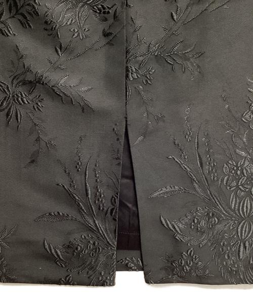 DRIES VAN NOTEN（ドリスヴァンノッテン）DRIES VAN NOTEN (ドリスヴァンノッテン) ジャガードタイトスカート ブラック サイズ:36の古着・服飾アイテム