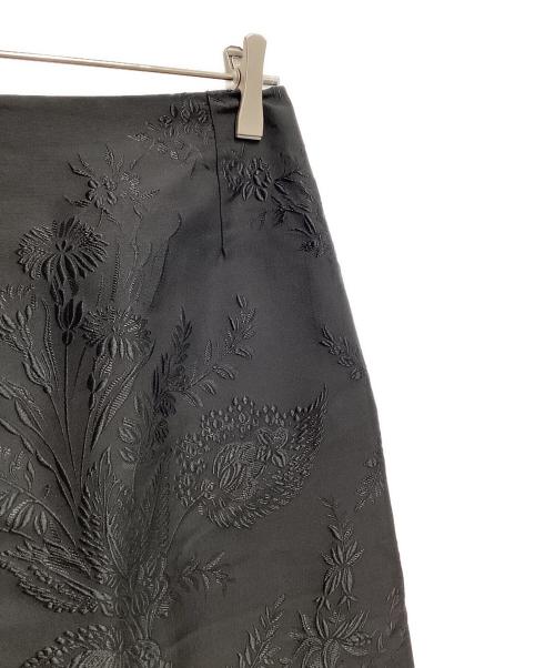 DRIES VAN NOTEN（ドリスヴァンノッテン）DRIES VAN NOTEN (ドリスヴァンノッテン) ジャガードタイトスカート ブラック サイズ:36の古着・服飾アイテム