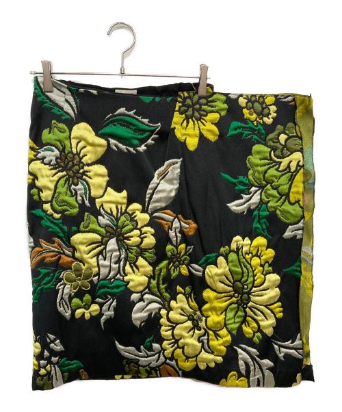 DRIES VAN NOTEN（ドリスヴァンノッテン）DRIES VAN NOTEN (ドリスヴァンノッテン) ジャガードスカート ブラック サイズ:36の古着・服飾アイテム