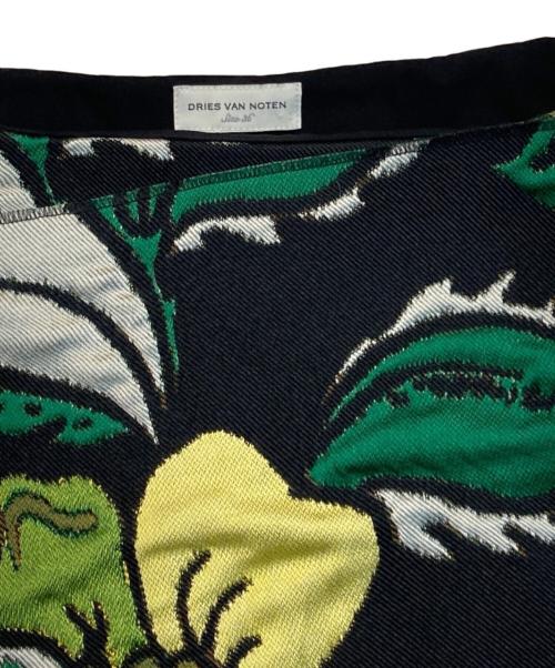 DRIES VAN NOTEN（ドリスヴァンノッテン）DRIES VAN NOTEN (ドリスヴァンノッテン) ジャガードスカート ブラック サイズ:36の古着・服飾アイテム