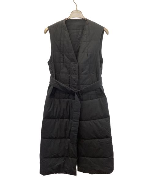 DRIES VAN NOTEN（ドリスヴァンノッテン）DRIES VAN NOTEN (ドリスヴァンノッテン) キルティングロングベスト ブラック サイズ:XSの古着・服飾アイテム