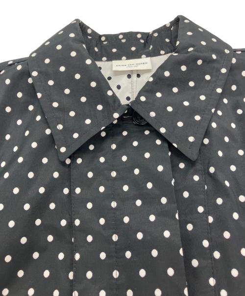 DRIES VAN NOTEN（ドリスヴァンノッテン）DRIES VAN NOTEN (ドリスヴァンノッテン) ドットステンカラーコート ブラック サイズ:36の古着・服飾アイテム