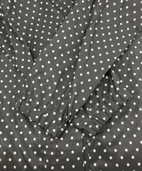 DRIES VAN NOTEN（ドリスヴァンノッテン）DRIES VAN NOTEN (ドリスヴァンノッテン) ドットステンカラーコート ブラック サイズ:36の古着・服飾アイテム