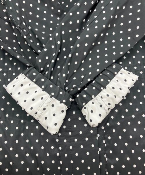 DRIES VAN NOTEN（ドリスヴァンノッテン）DRIES VAN NOTEN (ドリスヴァンノッテン) ドットステンカラーコート ブラック サイズ:36の古着・服飾アイテム