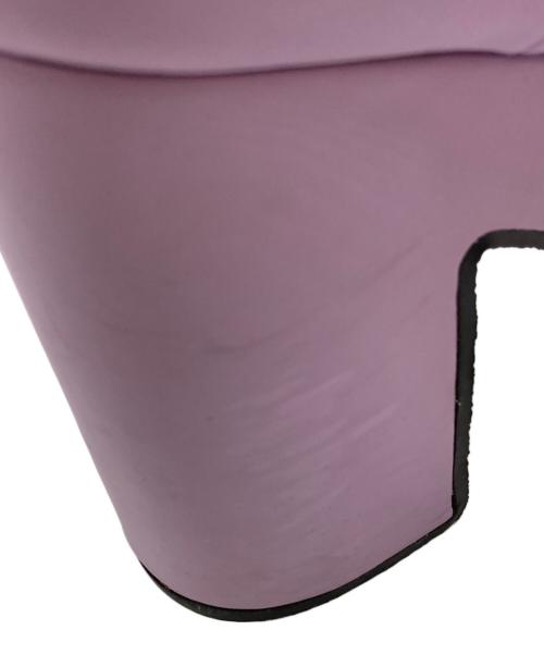 DRIES VAN NOTEN（ドリスヴァンノッテン）DRIES VAN NOTEN (ドリスヴァンノッテン) チャンキープラットフォームパテントブーツ グレー×パープル サイズ:SIZE 35の古着・服飾アイテム