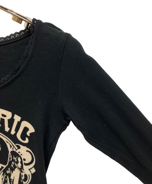 Hysteric Glamour（ヒステリックグラマー）Hysteric Glamour (ヒステリックグラマー) ロングスリーブカットソー ブラック サイズ:Freeの古着・服飾アイテム