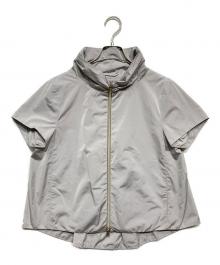HERNO（ヘルノ）の古着「Short sleeve grey nylon jacket」｜ライトグレー