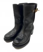 LOUIS VUITTONルイ ヴィトン）の古着「サイドベルトブーツ」｜ブラック